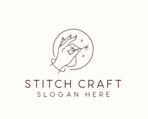Sew - Hand Needle Sewing logo design