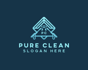 Pressure Washer Cleaning logo design