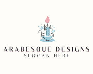 Candle Holder Decoration logo design