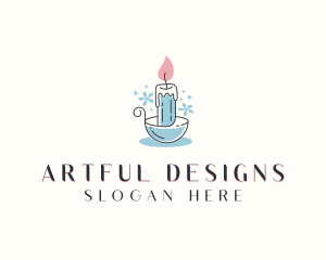 Candle Holder Decoration logo design