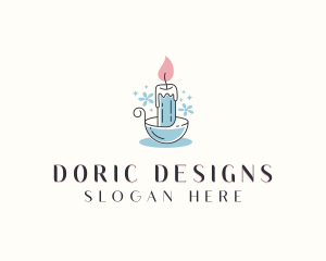 Candle Holder Decoration logo design