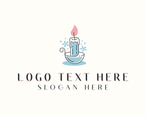 Spa - Candle Holder Decoration logo design