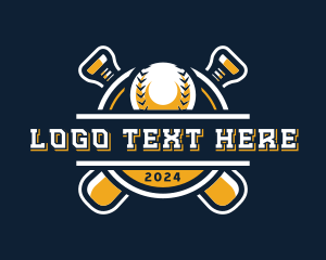Softball - Baseball Sport Varsity logo design