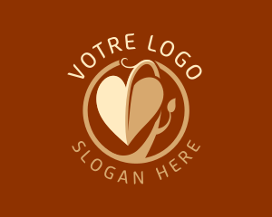 Tree Planting - Heart Leaf Nature logo design