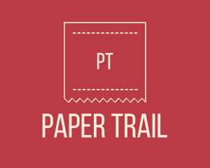 Receipt - Ripped Paper Document logo design