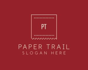 Ripped Paper Letter logo design