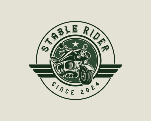 Rider Motorcycle Motorbike logo design