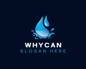 Splash Water Droplet Logo