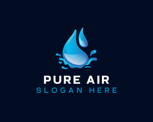 Splash Water Droplet logo design