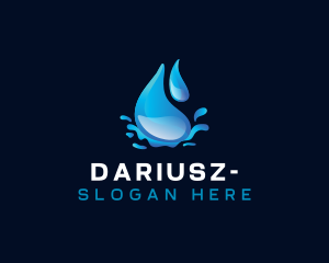 Dew - Splash Water Droplet logo design
