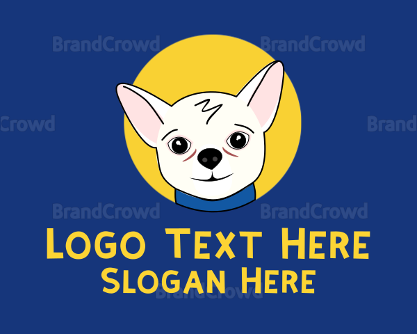 Cute Pet Chihuahua Logo