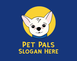 Cute Pet Chihuahua logo design