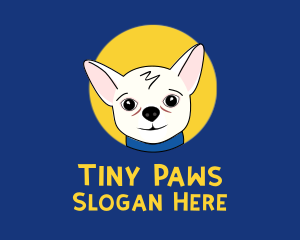 Cute Pet Chihuahua logo design