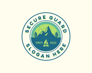 Mountain Outdoor Camping Logo