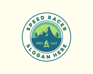 Mountain Outdoor Camping Logo