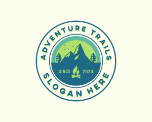 Mountain Outdoor Camping logo design