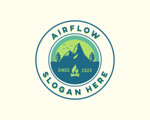 Mountain Outdoor Camping logo design