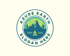 Mountain Outdoor Camping logo design