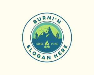 Mountain Outdoor Camping logo design