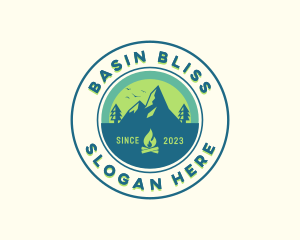 Mountain Outdoor Camping logo design