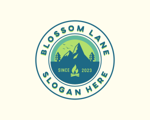 Mountain Outdoor Camping logo design