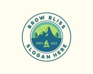 Mountain Outdoor Camping logo design