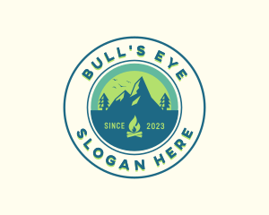 Mountain Outdoor Camping logo design