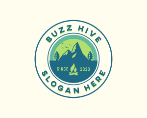 Mountain Outdoor Camping logo design