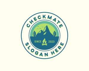 Mountain Outdoor Camping logo design