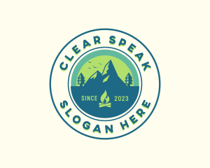 Mountain Outdoor Camping logo design