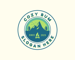 Mountain Outdoor Camping logo design