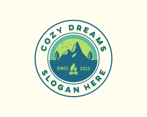 Mountain Outdoor Camping logo design