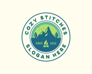 Mountain Outdoor Camping logo design