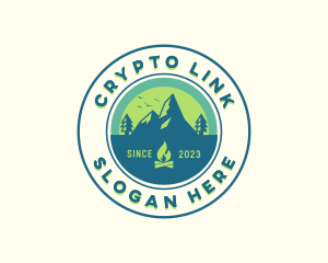 Mountain Outdoor Camping logo design