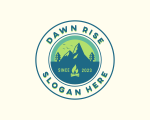 Mountain Outdoor Camping logo design