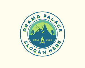 Mountain Outdoor Camping logo design