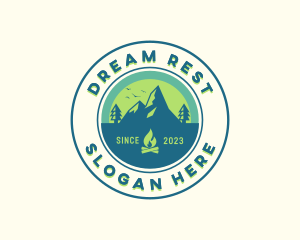 Mountain Outdoor Camping logo design