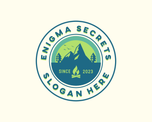 Mountain Outdoor Camping logo design