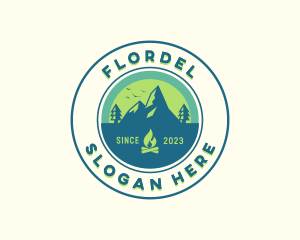 Mountain Outdoor Camping logo design