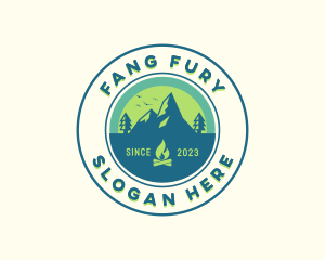 Mountain Outdoor Camping logo design