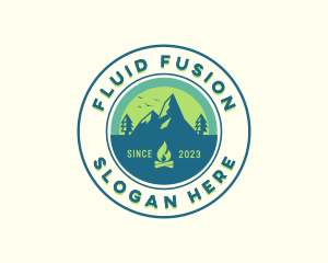 Mountain Outdoor Camping logo design