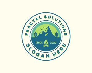 Mountain Outdoor Camping logo design