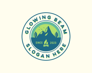 Mountain Outdoor Camping logo design