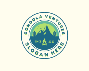 Mountain Outdoor Camping logo design