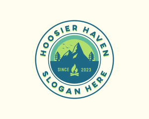 Mountain Outdoor Camping logo design