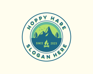 Mountain Outdoor Camping logo design