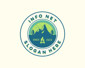 Mountain Outdoor Camping logo design