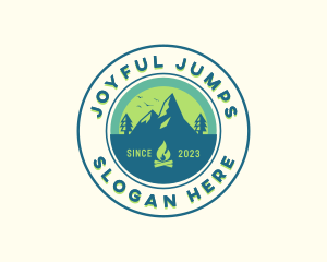 Mountain Outdoor Camping logo design