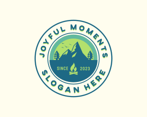 Mountain Outdoor Camping logo design