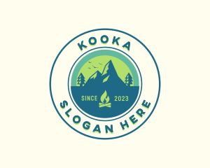 Mountain Outdoor Camping logo design